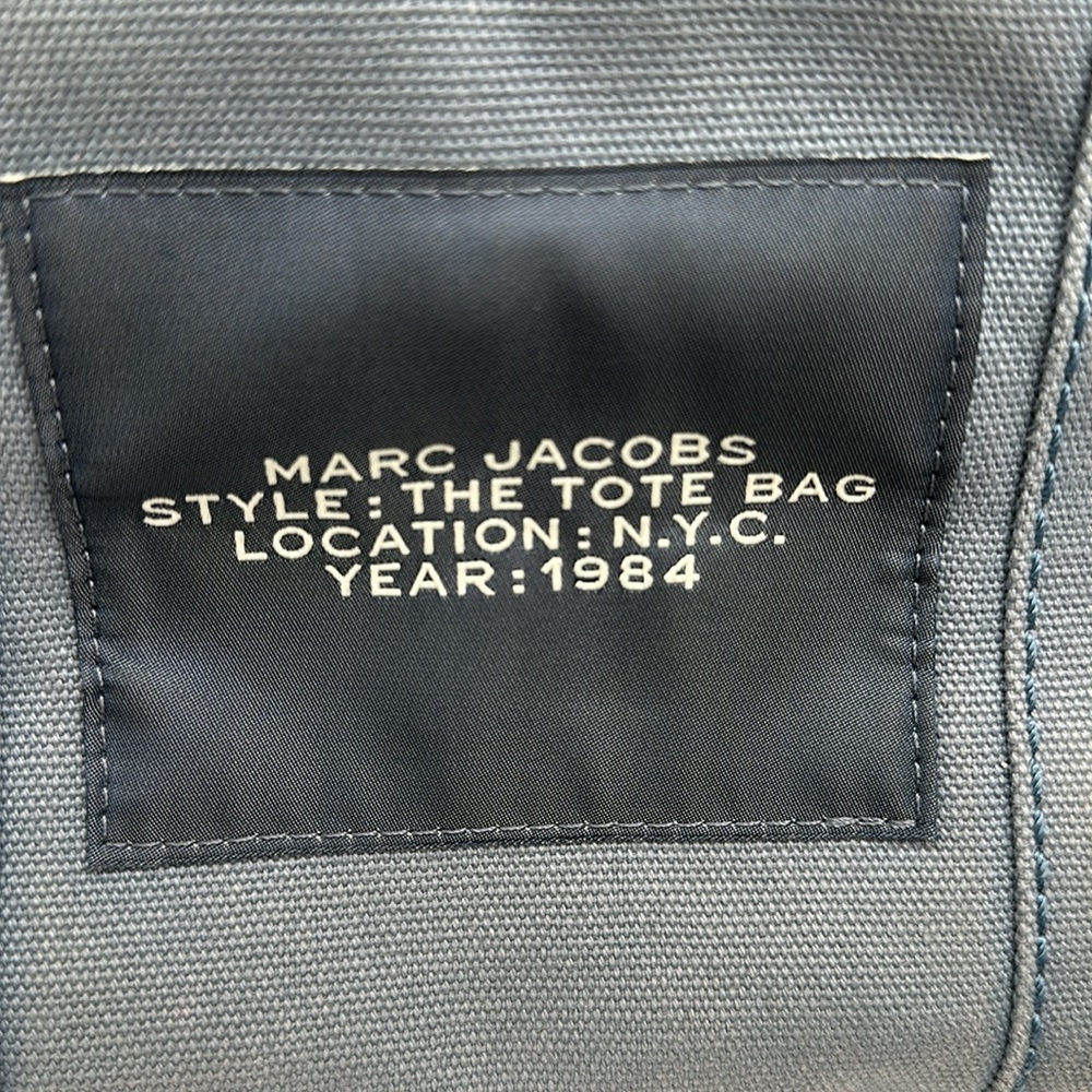 Marc Jacobs Blue and Black Tote Bag with Detachable Strap - Picture 3 of 14